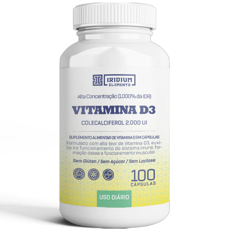 Vitamina D3 2.000 UI - 100 caps - Iridium Labs